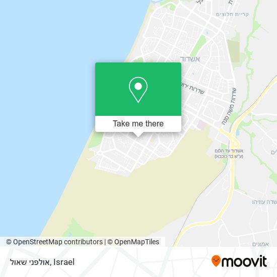 אולפני שאול map