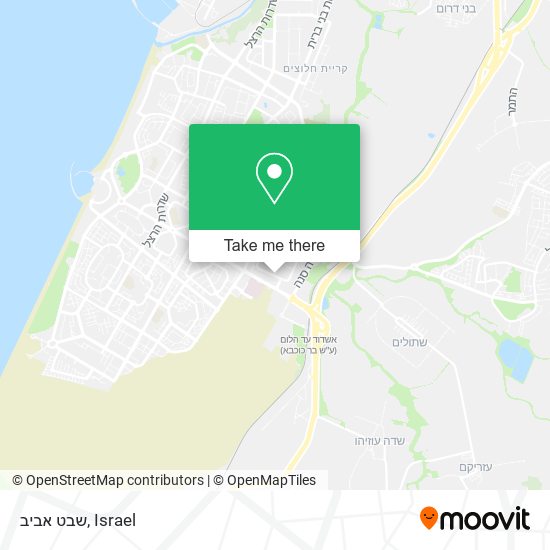 שבט אביב map