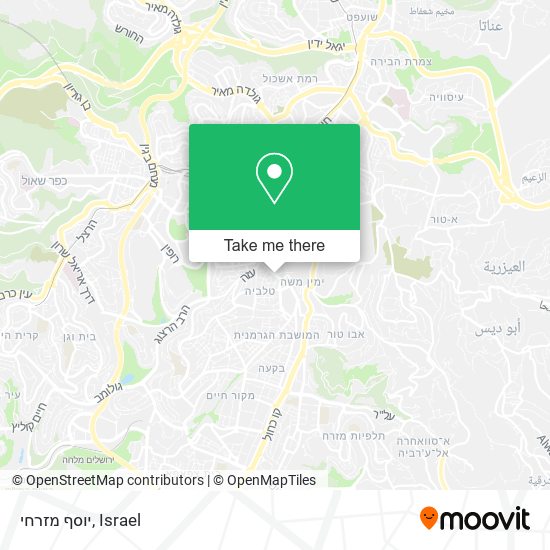 יוסף מזרחי map