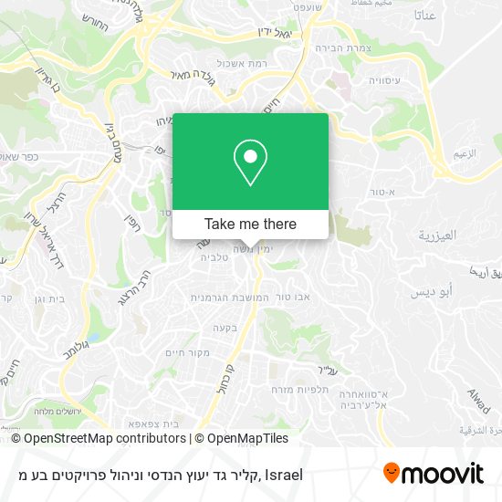 קליר גד יעוץ הנדסי וניהול פרויקטים בע מ map