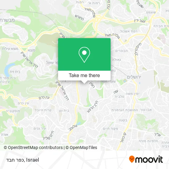 Карта כפר חבד