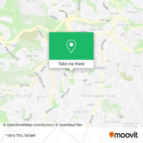 נחל ציפורי map