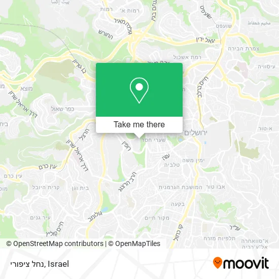 Карта נחל ציפורי