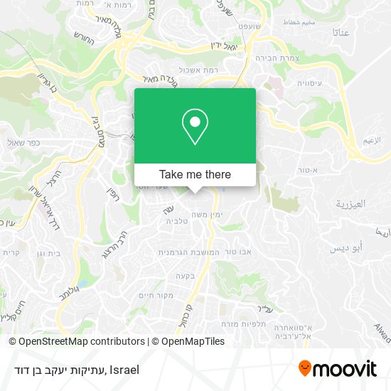 עתיקות יעקב בן דוד map