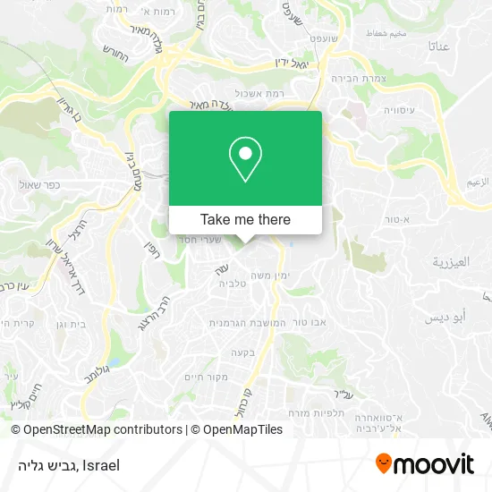 Карта גביש גליה