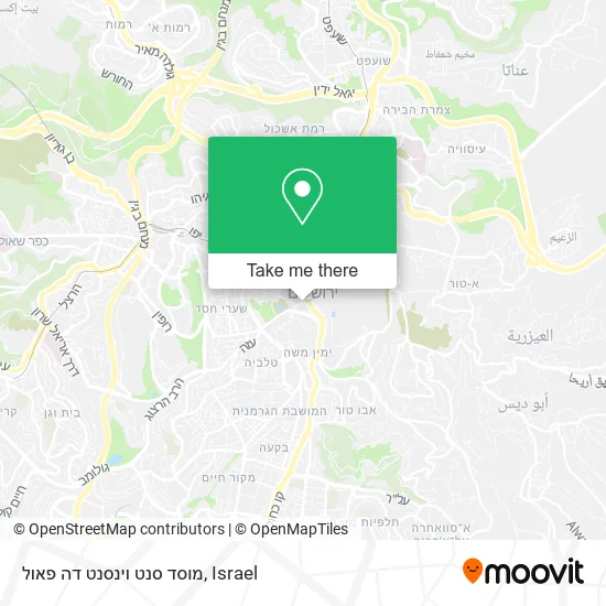Карта מוסד סנט וינסנט דה פאול