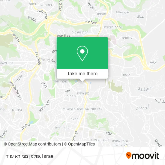 פולמן מגיורא עו ד map