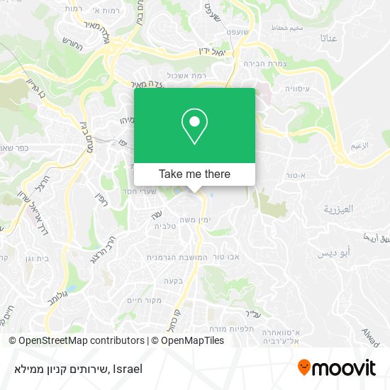 שירותים קניון ממילא map