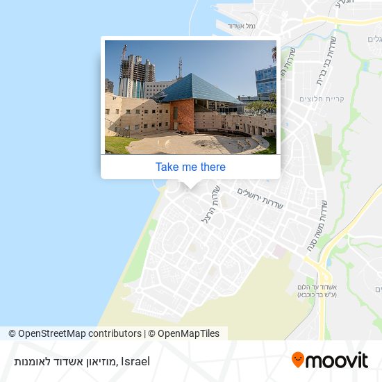Карта מוזיאון אשדוד לאומנות