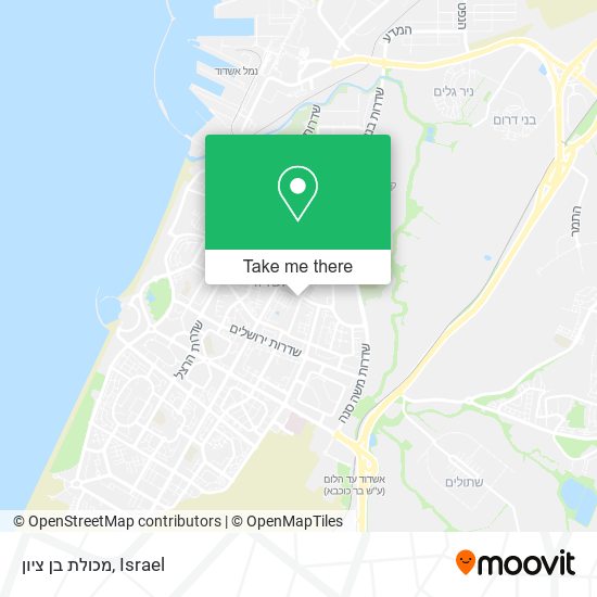 מכולת בן ציון map