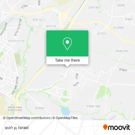 Карта גן לוטם