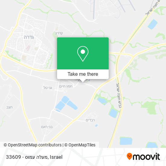 33609 - מעלה עמוס map