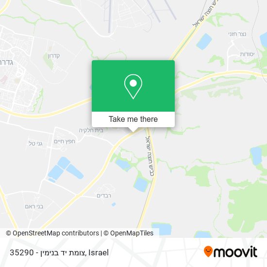 35290 - צומת יד בנימין map