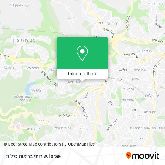 שירותי בריאות כללית map