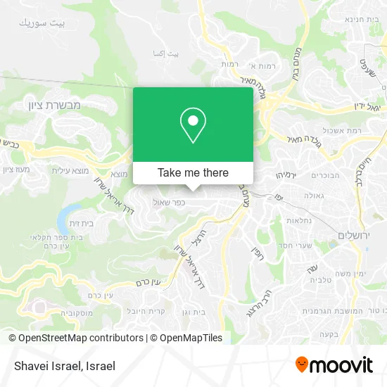 Карта Shavei Israel
