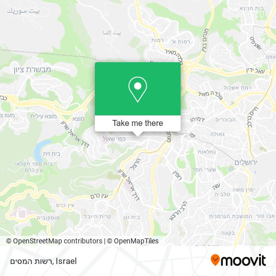 רשות המסים map