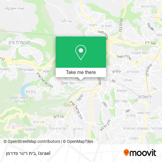 בית ריגר פדרמן map