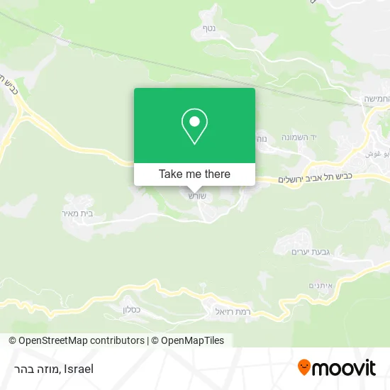 Карта מוזה בהר
