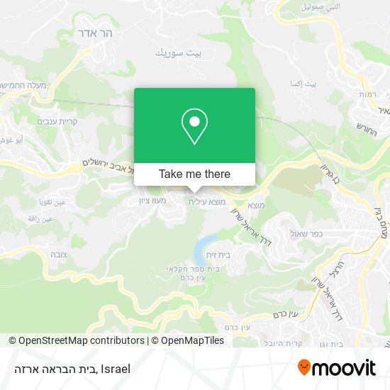 בית הבראה ארזה map