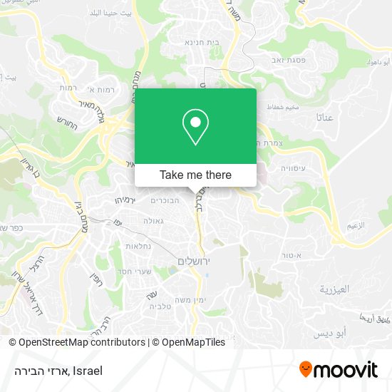 ארזי הבירה map