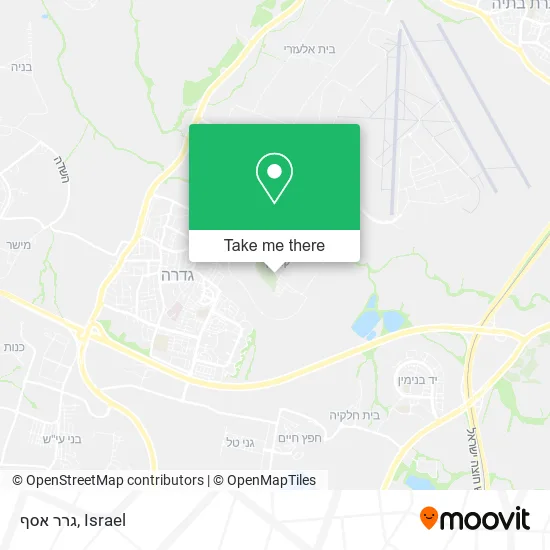 Карта גרר אסף