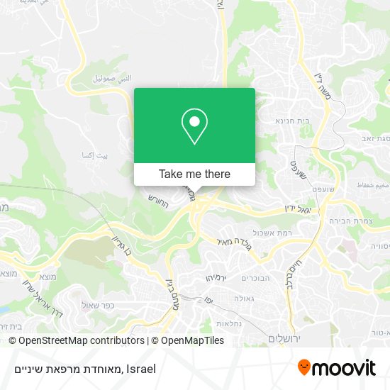 מאוחדת מרפאת שיניים map