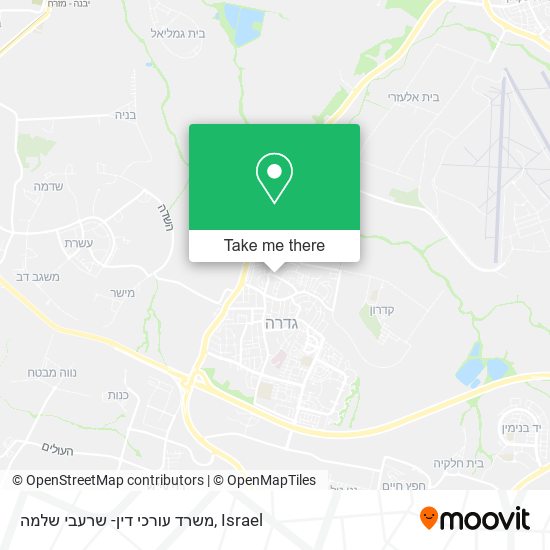 משרד עורכי דין- שרעבי שלמה map