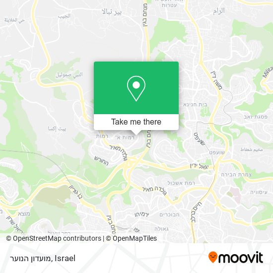 מועדון הנוער map