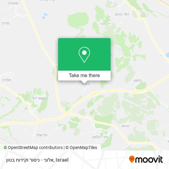 אלוני - ניסור וקידוח בטון map