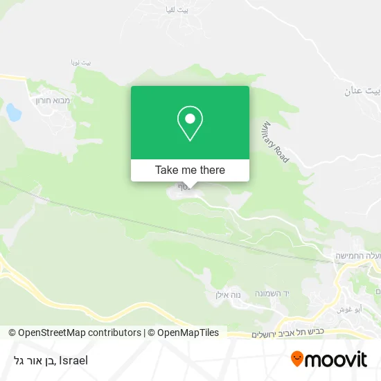 בן אור גל map