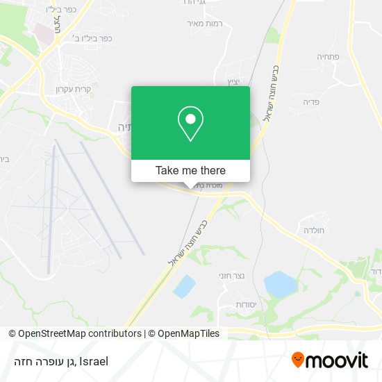 גן עופרה חזה map