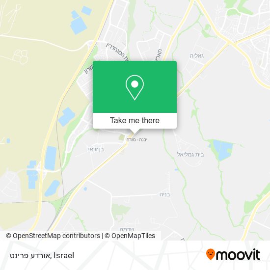 אורדע פרינט map