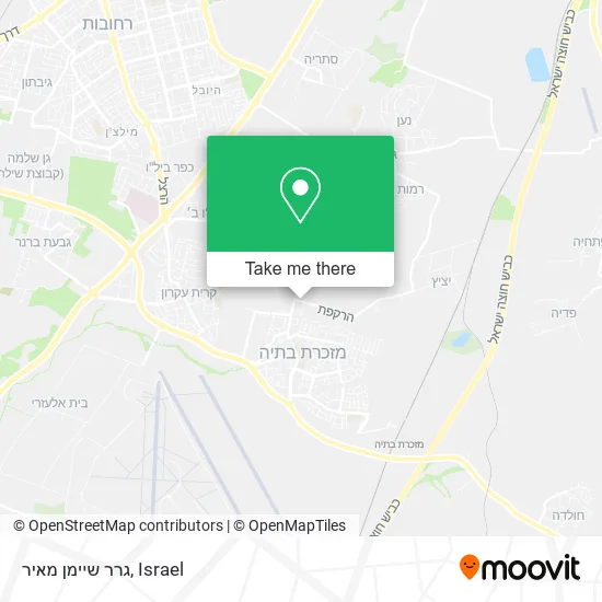 Карта גרר שיימן מאיר