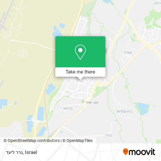 גרר ליעד map