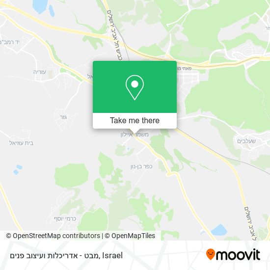 מבט - אדריכלות ועיצוב פנים map