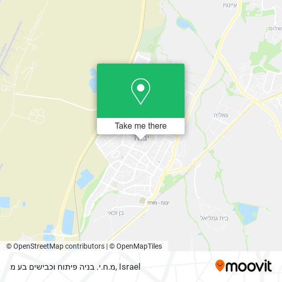 מ.ח.י. בניה פיתוח וכבישים בע מ map