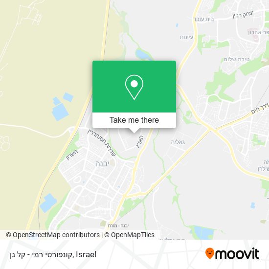 קונפורטי רמי - קל גן map