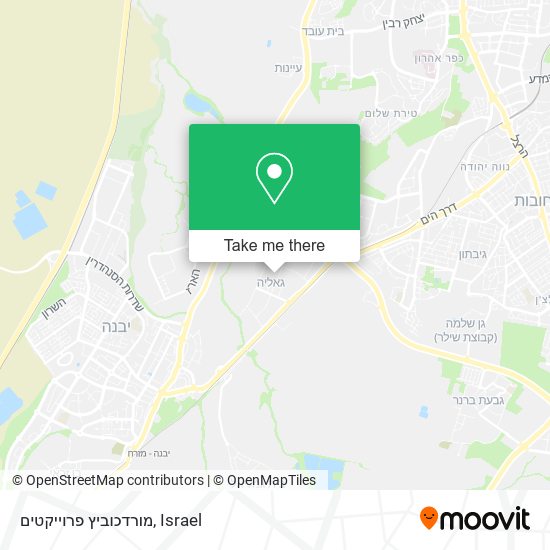 מורדכוביץ פרוייקטים map
