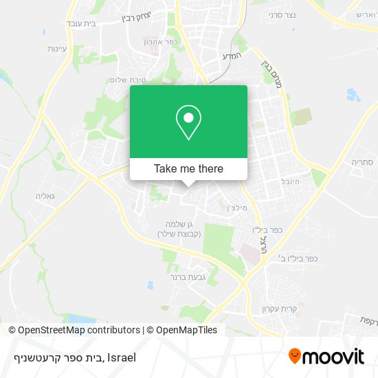 בית ספר קרעטשניף map