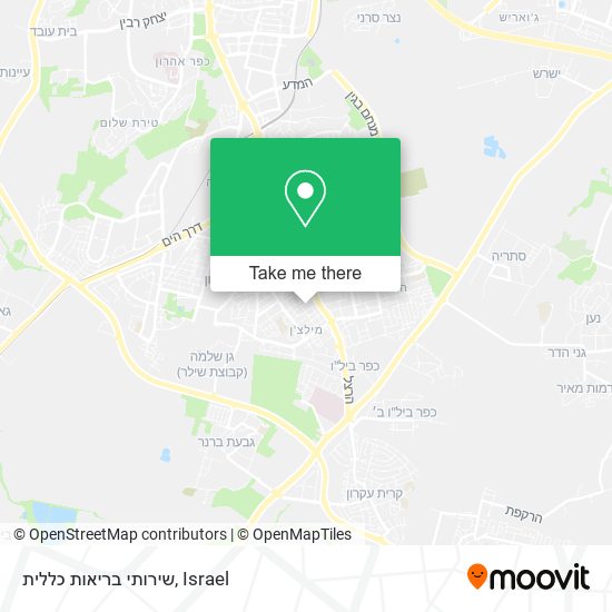 שירותי בריאות כללית map