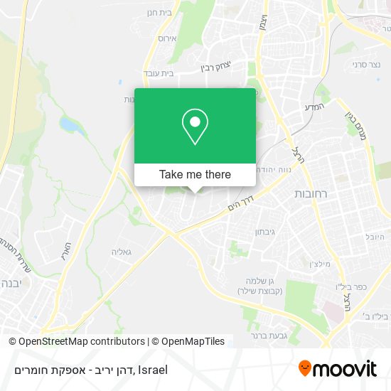 דהן יריב - אספקת חומרים map