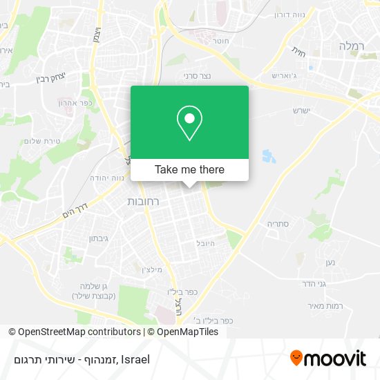 זמנהוף - שירותי תרגום map