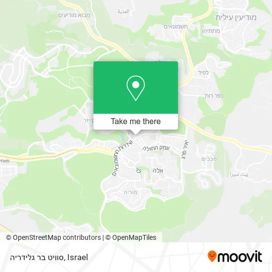 Карта סוויט בר גלידריה