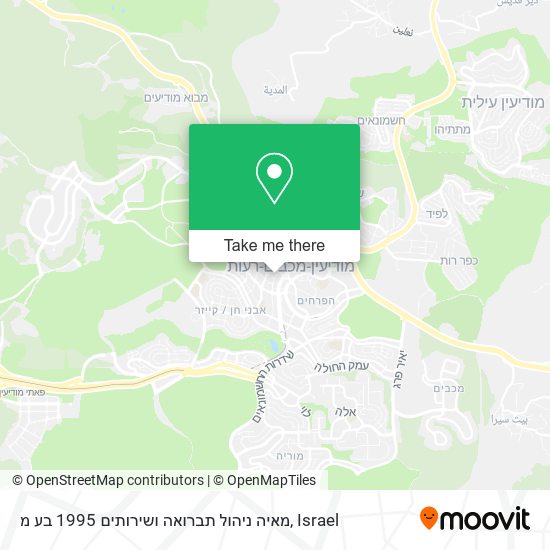 מאיה ניהול תברואה ושירותים 1995 בע מ map