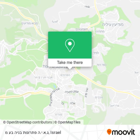 ג.א.י.ה פתרונות בניה בע מ map