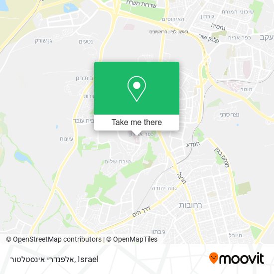 אלפנדרי אינסטלטור map