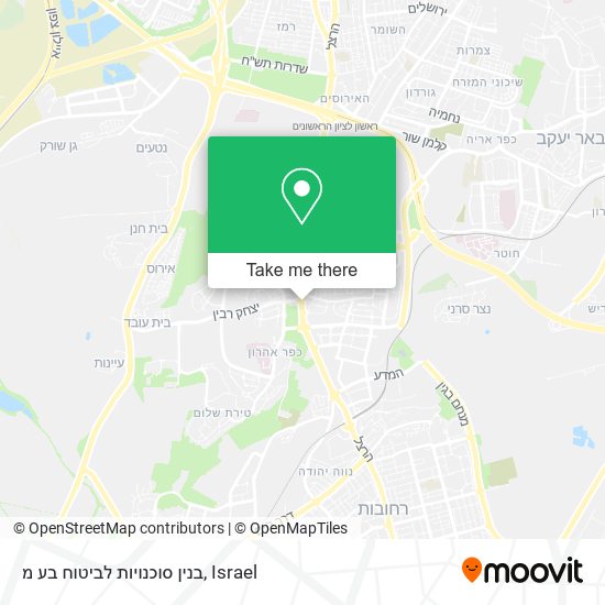 בנין סוכנויות לביטוח בע מ map