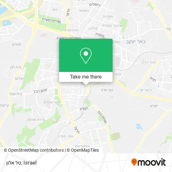 Карта טל אלון