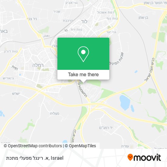 א. רינגל מפעלי מתכת map