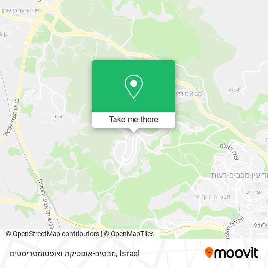 מבטים-אופטיקה ואופטומטריסטים map